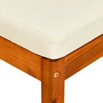 vidaXL Repose-pieds de jardin lot de 2 Bois d'acacia massif