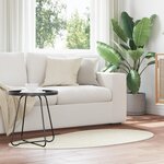 vidaXL Tapis Crème 80x150 cm Antidérapant