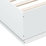 vidaXL Cadre de lit sans matelas blanc 140x200 cm