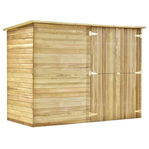 vidaXL Abri à vélo de jardin 232x110x170 cm Bois de pin imprégné