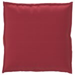 Coussin de palette vidaXL pour siège Rouge Vin 70x70x12 cm en tissu Oxford