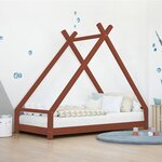 Lit tipi enfant TAHUKA 80 x 160 rouge brique