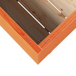 vidaXL Jardinière cire marron 80x80x72 cm bois de pin massif