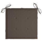vidaXL Chaises pliables d'extérieur lot de 4 et coussins Bois d'acacia