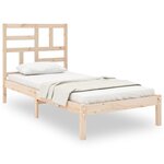 vidaXL Cadre de lit Bois massif 90x200 cm
