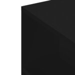 vidaXL Meuble TV noir 102x34 5x43 cm bois d'ingénierie
