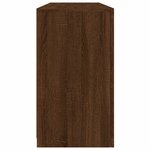 vidaXL Buffet avec lumières LED chêne marron 142 5x37x67 cm
