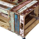 vidaXL Table basse Bois de récupération massif 70x70x35 cm