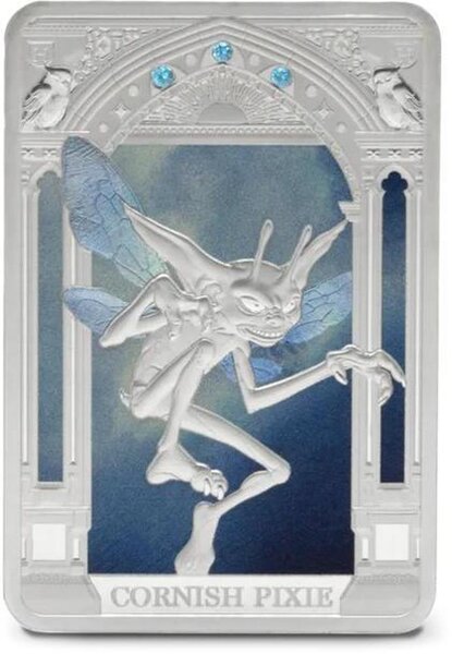Pièce de monnaie en Argent 2 Dollars g 31.1 (1 oz) Millésime 2025 Harry Potter Magical Creatures CORNISH PIXIE
