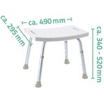 RIDDER Tabouret de baignoire Blanc 150 kg A00601101