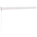 vidaXL Auvent rétractable bleu et blanc 3x2 5 m tissu et aluminium