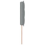 vidaXL Tête de lit Design Lignes Gris Clair 90 cm Tissu