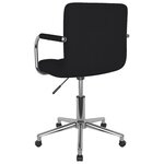 Chaise fauteuil siège pivotante de bureau informatique étude tissu noir 02_0024163