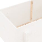 vidaXL Lit surélevé de jardin blanc 101x50x57 cm bois de pin massif