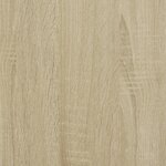 vidaXL Bibliothèque avec portes chêne sonoma 204x37x75 cm