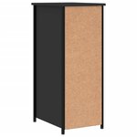 vidaXL Tables de chevet 2 Pièces noir 32x42x80 cm bois d’ingénierie