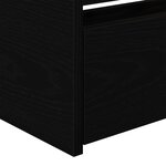vidaXL Lit de jour en chêne noir avec tiroirs chêne noir Bois d'ingénierie