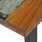 vidaXL Table console Teck 100 x 35 x 75 cm