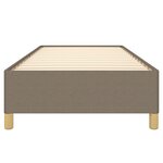 vidaXL Cadre de lit sans matelas taupe 100x200 cm tissu