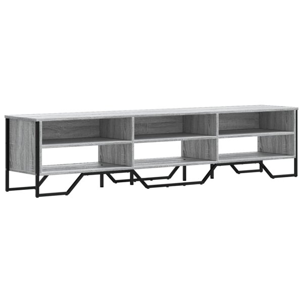vidaXL Meuble TV sonoma gris 180x34x41 cm bois d'ingénierie