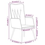 vidaXL Chaise à oreilles Gris Cuir véritable