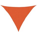 vidaXL Voile d'ombrage 160 g/m² Orange 3 5x3 5x4 9 m PEHD