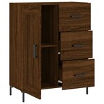 vidaXL Buffet chêne marron 69 5x34x90 cm bois d'ingénierie