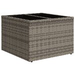 vidaXL Ensemble de Canapé de Jardin de 10 pièces avec Coussins Noir Rattan Poly