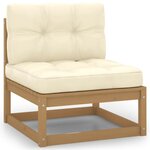 Salon de jardin meuble d'extérieur ensemble de mobilier 4 pièces avec coussins bois de pin massif 02_0016111