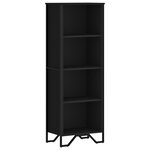 vidaXL Bibliothèque noir 50x31x137 5 cm bois d'ingénierie