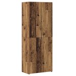 vidaXL Highboard vieux bois 70x42.5x185 cm bois d'ingénierie