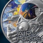Pièce de monnaie en Argent 2000 Francs g 62.2 (2 oz) Millésime 2025 Guardians of Freedom AIR FORCE