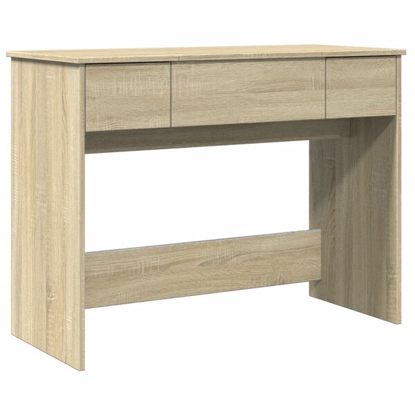 vidaXL Coiffeuse avec miroir chêne sonoma 100x45x76 cm