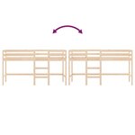 vidaXL Lit mezzanine enfants échelle 80x200 cm bois pin massif