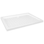vidaXL Receveur de douche avec picots Blanc 90x70x4 cm ABS