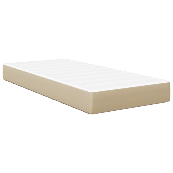 Matelas à ressorts ensachés vidaXL Vert clair Gris Moyen 90x190x20 cm Tissu
