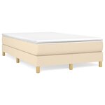 vidaXL Cadre de lit sans matelas crème 120x200 cm tissu