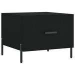 vidaXL Table basse Noir 50x50x40 cm Bois d'ingénierie