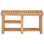 vidaXL Range-chaussures 90x32x46 cm Bois d'acacia massif