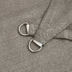 vidaXL Voile d'ombrage 160 g/m² carré gris clair 4x4 m PEHD