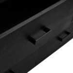vidaXL Buffet Noir 110x35x70 cm Bois de pin massif
