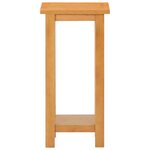 vidaXL Table d'appoint 27x24x55 cm Bois de chêne massif