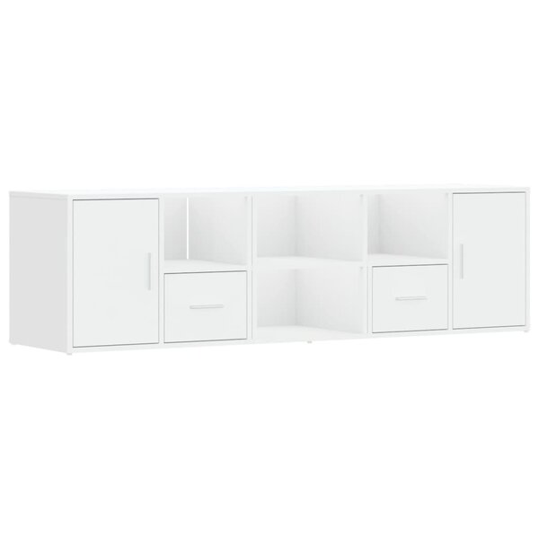 vidaXL Armoire d'angle blanc 160x40x45 cm bois d’ingénierie