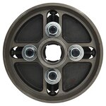 vidaXL Mandrin à bois à 4 mâchoires connexion M33 acier noir 150x63 mm