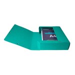 Boite De Classement Exabox Dos 80mm Carte Lustrée - A4 - Vert - X 6 - Exacompta