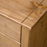 vidaXL Armoire latérale 80x40x73 cm Pin Assortiment Panama