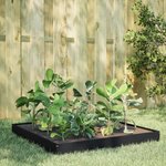 vidaXL Lit surélevé de jardin noir 100x100x18 5 cm acier