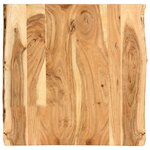 vidaXL Dessus de table Bois d'acacia massif 58x(50-60)x2 5 cm