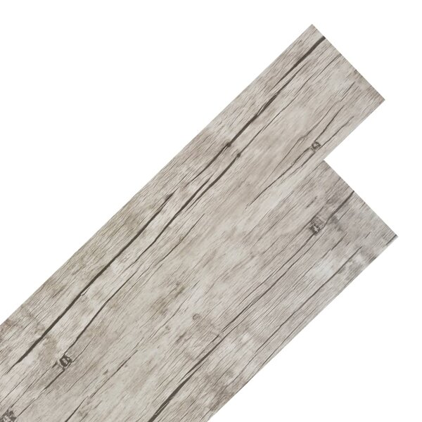 vidaXL Planches de plancher PVC autoadhésif 2 51 m² 2 mm Chêne délavé