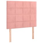 vidaXL Cadre de lit sans matelas rose 80x200 cm velours